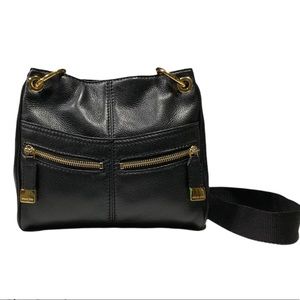 Michael Kors Black Leather Crossbody Bag